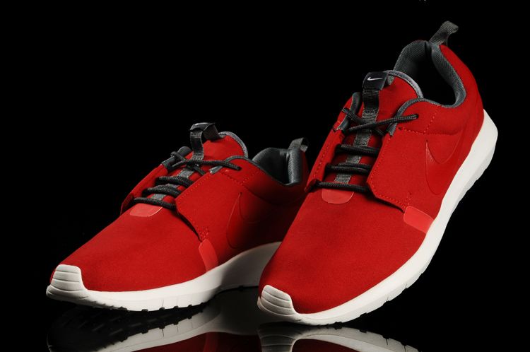 NIKE ROSHERUN NM 3M fur blanc rouge nouvelles chaussures (4)